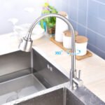L7N0304-Stainless-Steel-Kitchen-Faucet-Removable-With-Flexible-Pull-Down-Extender-Multifunctional-Outlet-Mode-Cold-Water