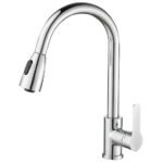 XV1OBrushed-Nickel-Kitchen-Faucets-Single-Hole-Pull-Out-Spout-Kitchen-Sink-Mixer-Tap-Stream-Sprayer-Head